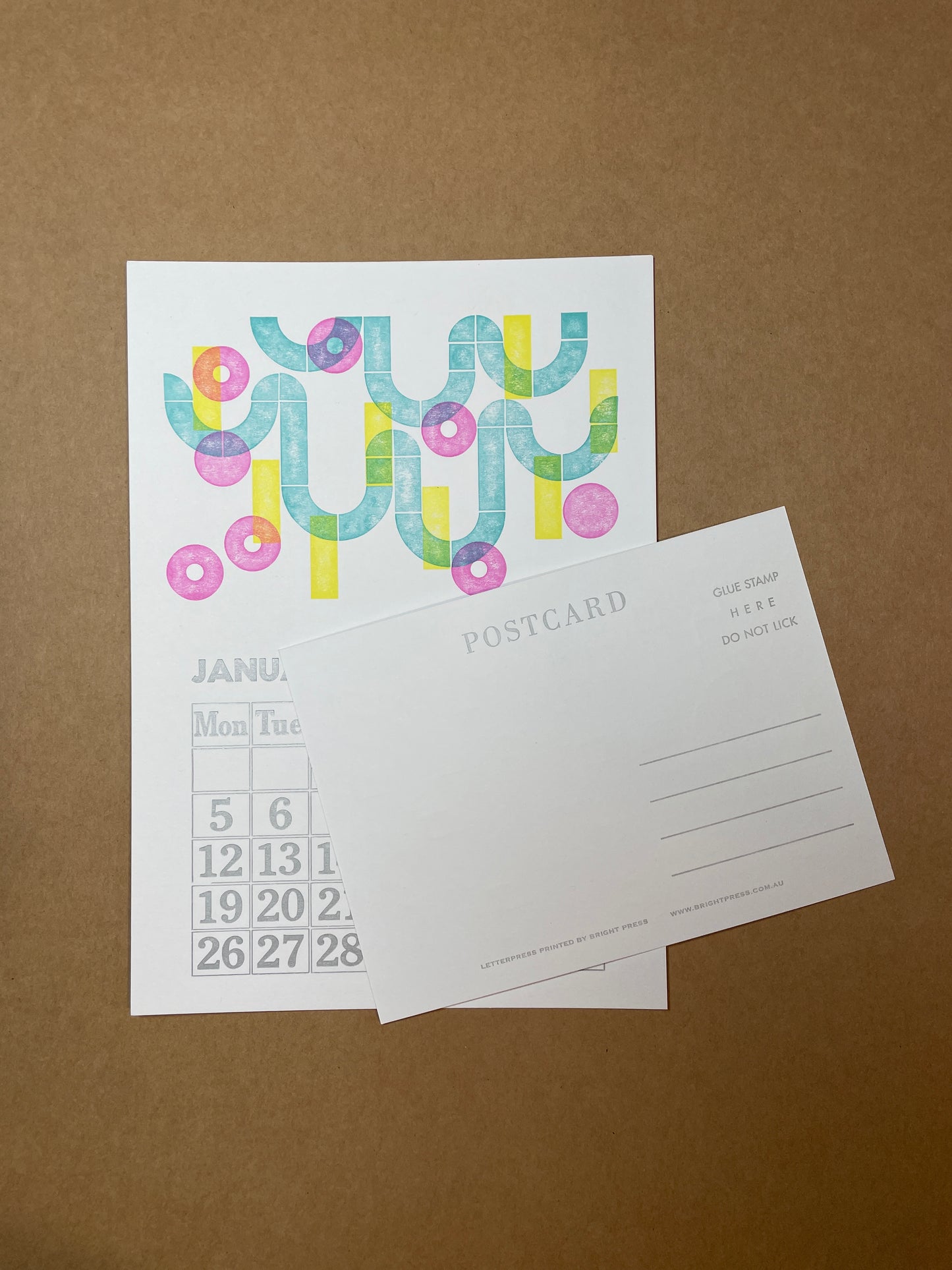 2026 Lego Letterpress Calendar & Postcards A5