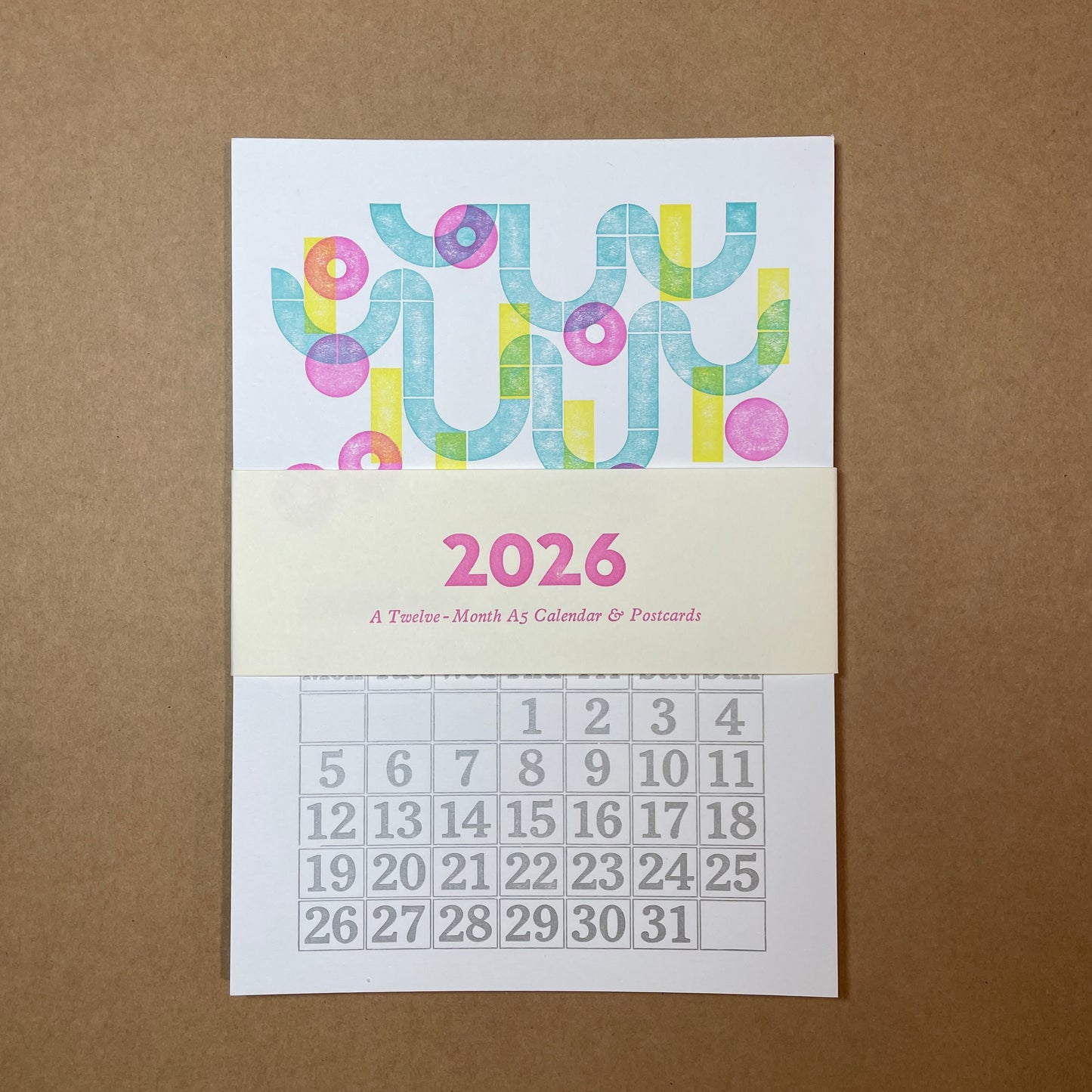 2026 Lego Letterpress Calendar & Postcards A5