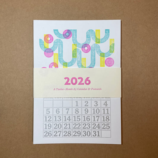 2026 Lego Letterpress Calendar & Postcards A5