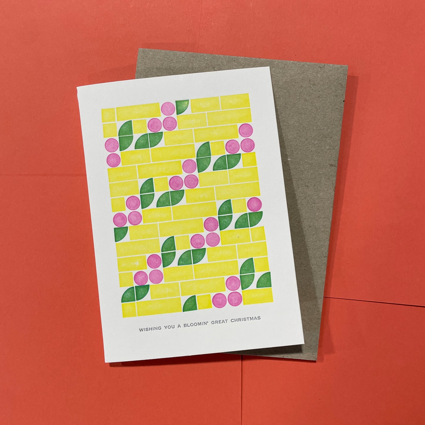 Wishing You A Bloomin’ Great Christmas - Letterpress Card