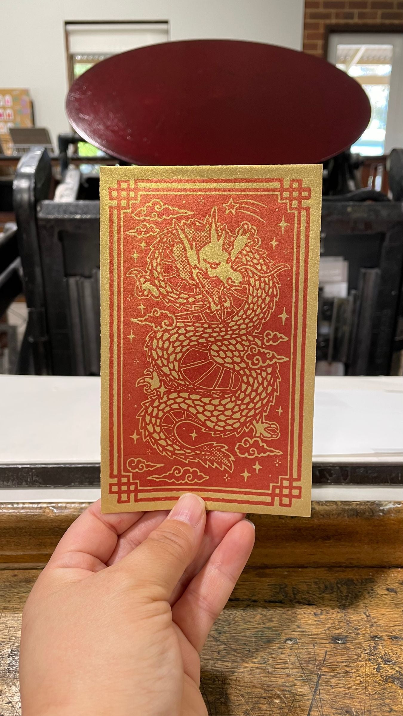 Year of the Dragon Red Envelope // Pack of 5 Envelopes // Banksia Creative x Bright Press