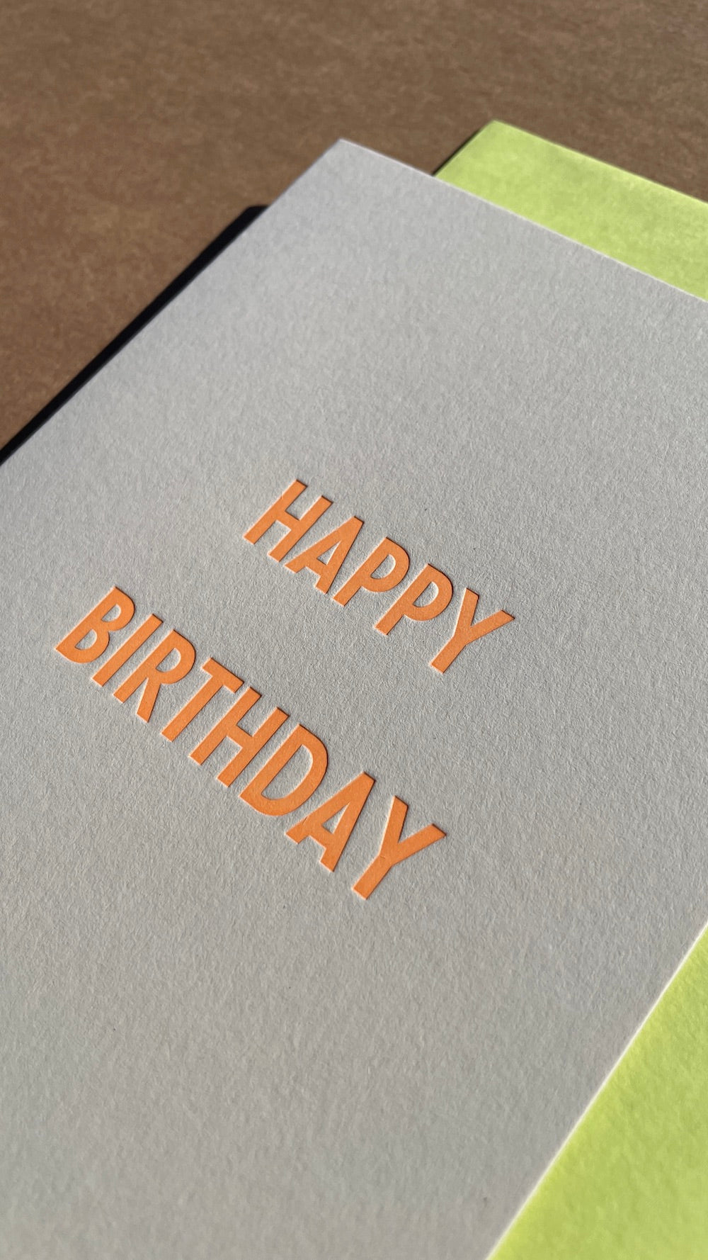 Happy Birthday - Letterpress Card