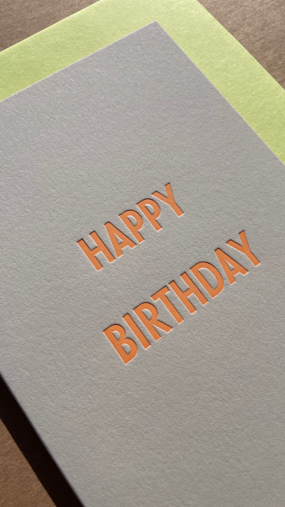 Happy Birthday - Letterpress Card