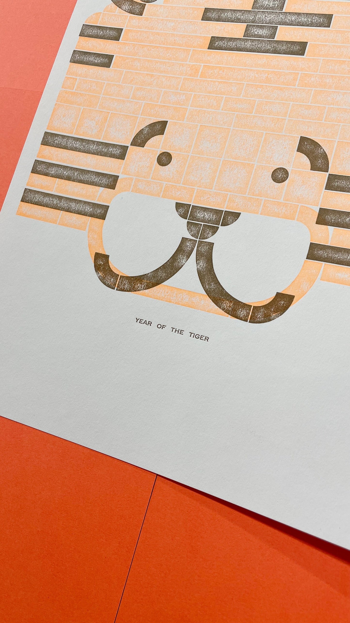Year of the Tiger // A4 Letterpress Print