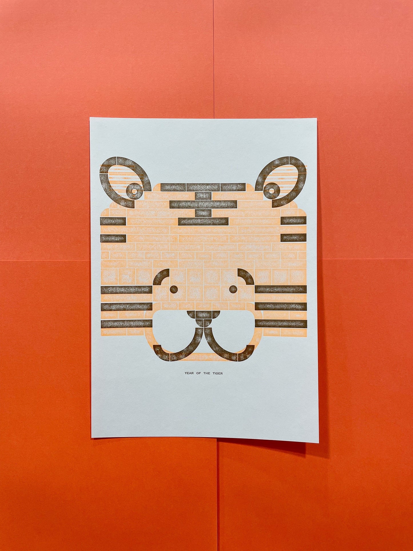 Year of the Tiger // A4 Letterpress Print